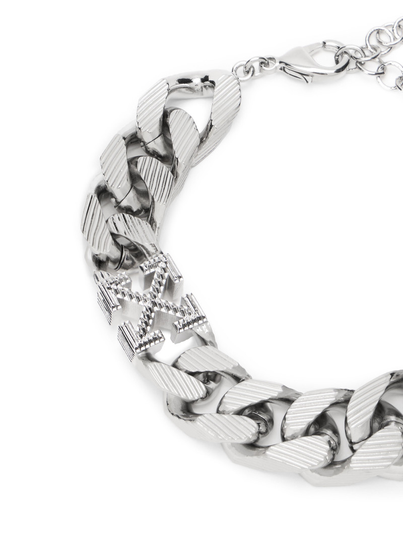 Off-White Arrow Chain Textured Bracelet outlook