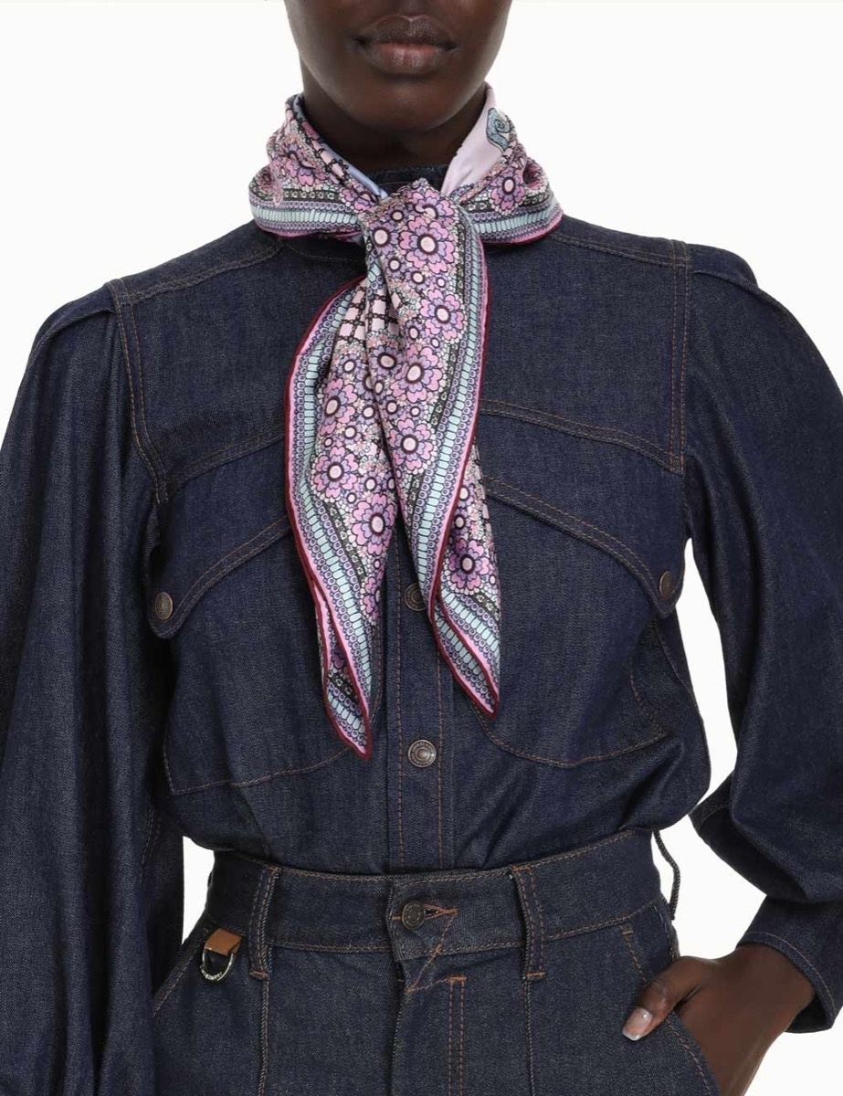 SILK SQUARE SCARF - 2
