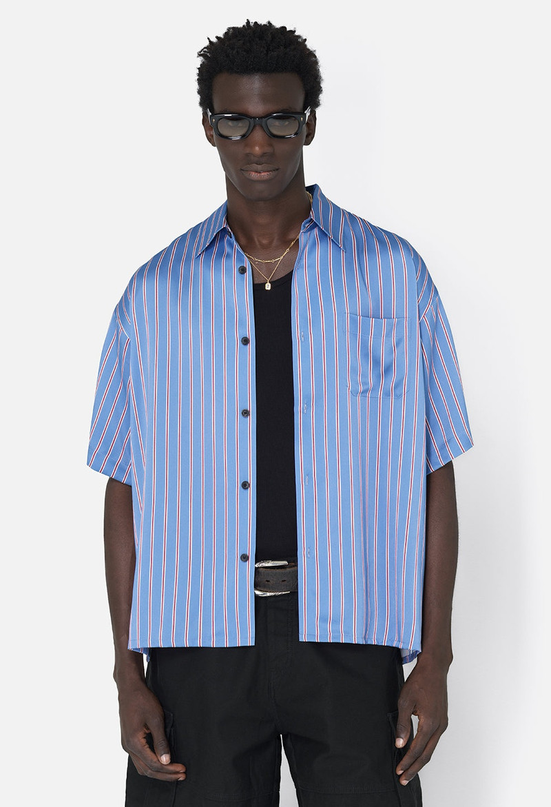 BRUSHED SILK BUTTON UP 2