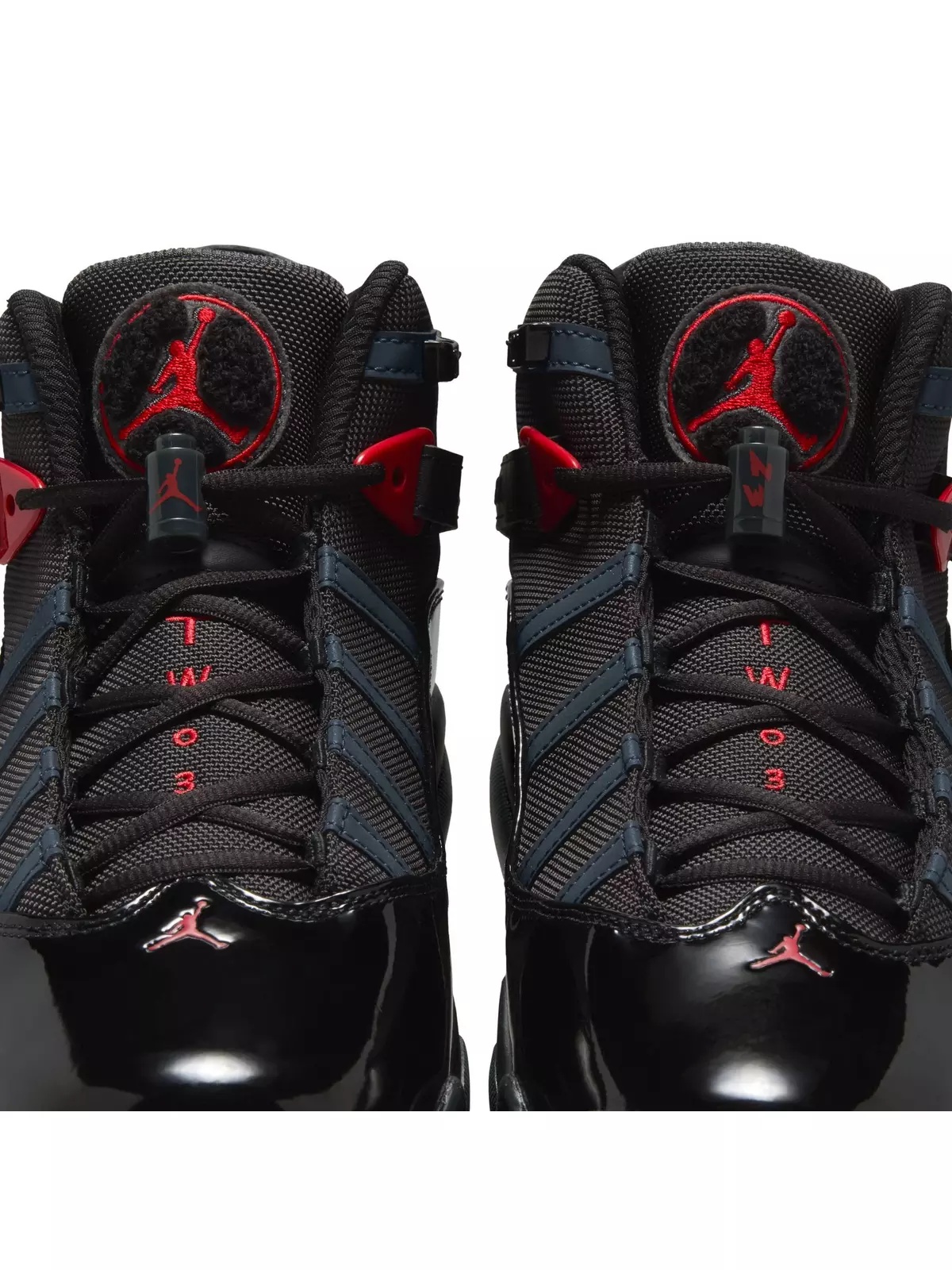 6 Rings "Black/Fire Red/Anthracite" Men's Shoe - 8