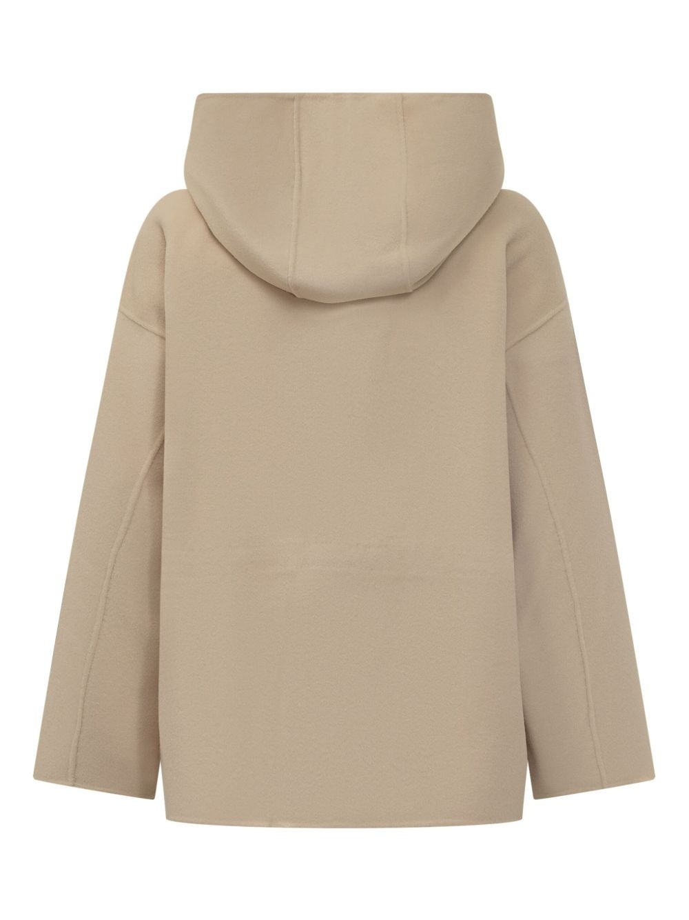 hooded wool coat - 2