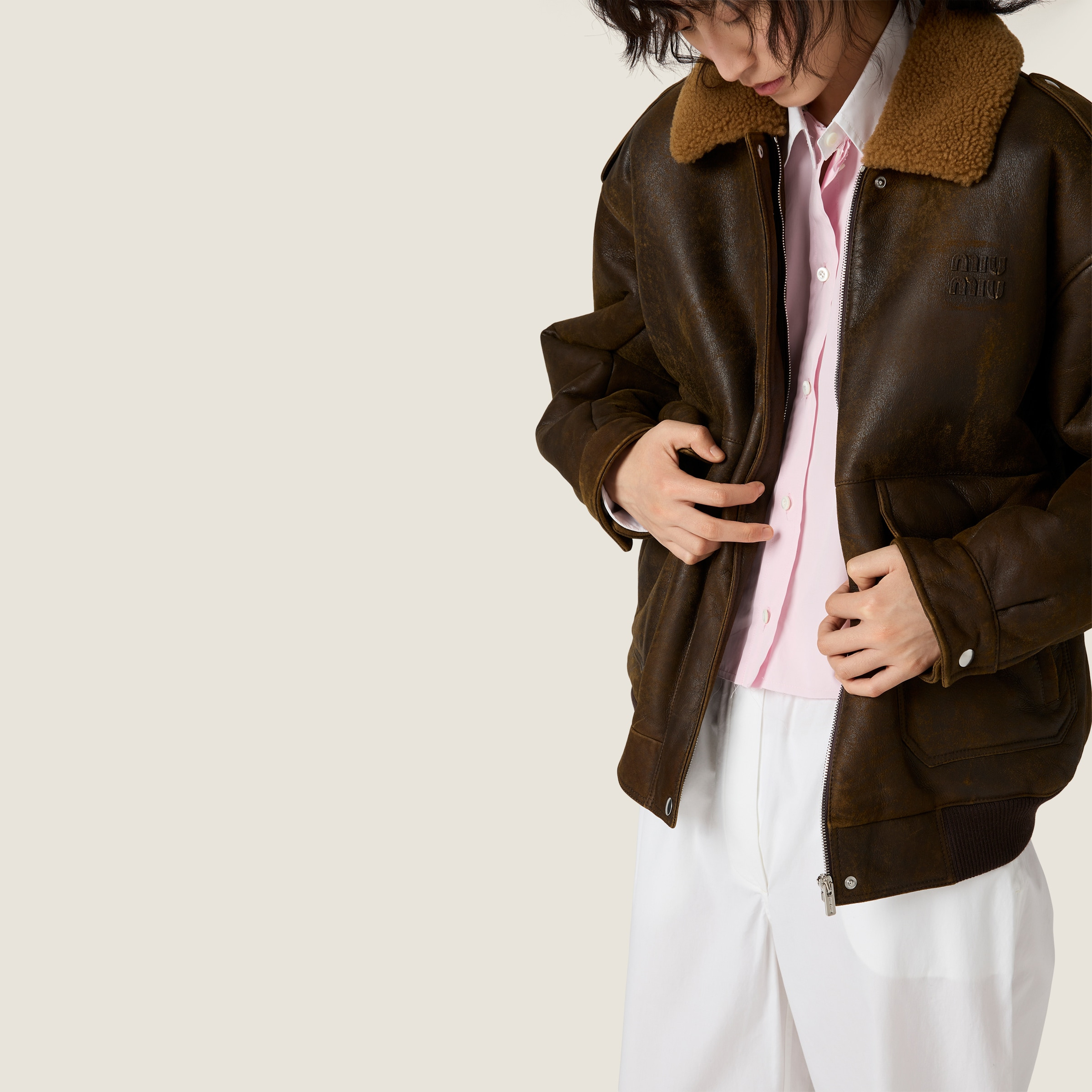 Shearling blouson jacket - 6