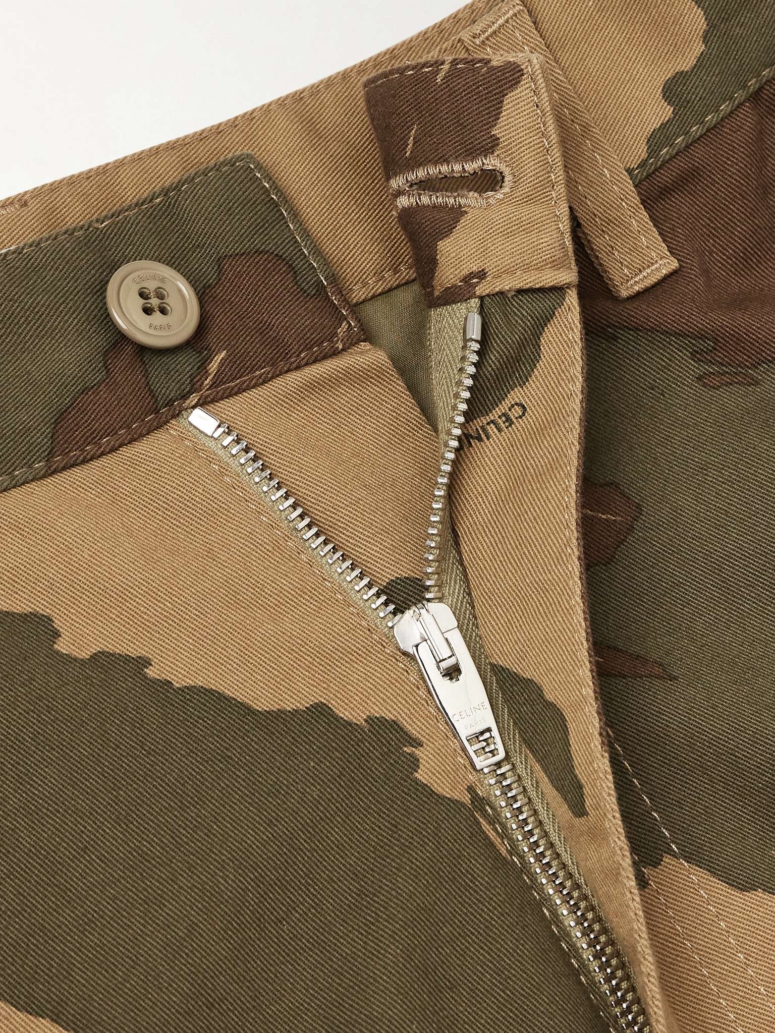 Straight-Leg Camouflage-Print Cotton-Twill Cargo Shorts - 3