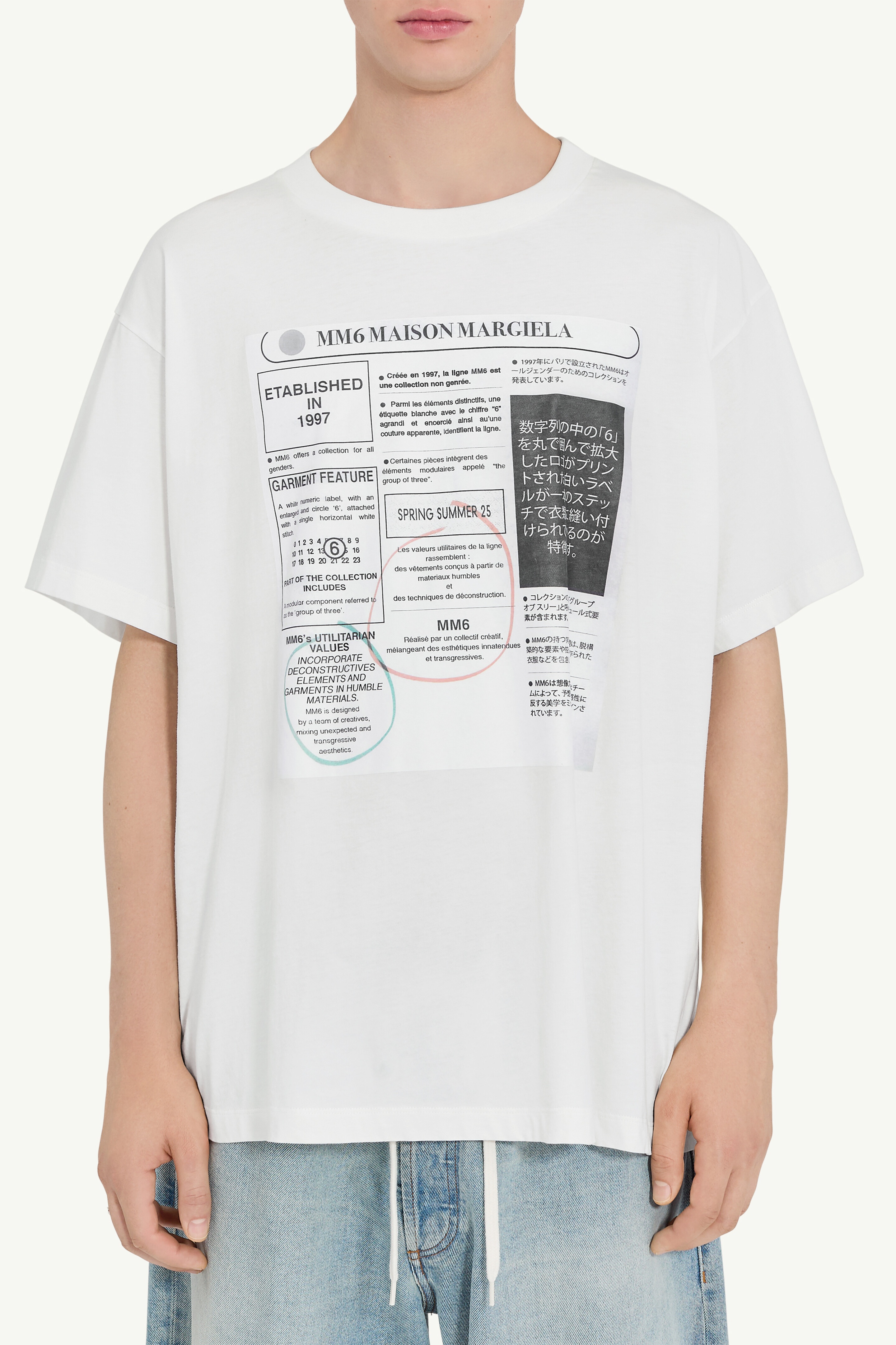 Newspaper print T-shirt - 5