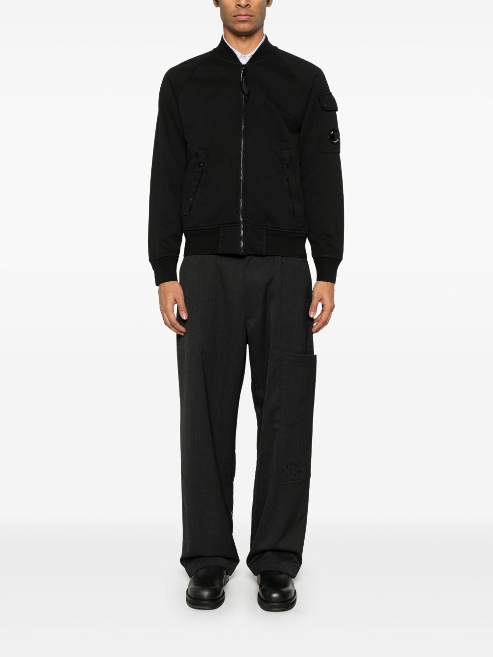 zip-up cotton sweatshirt - 2