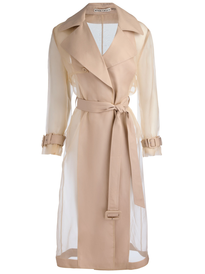 SILVIA SHEER MAXI TRENCH 1
