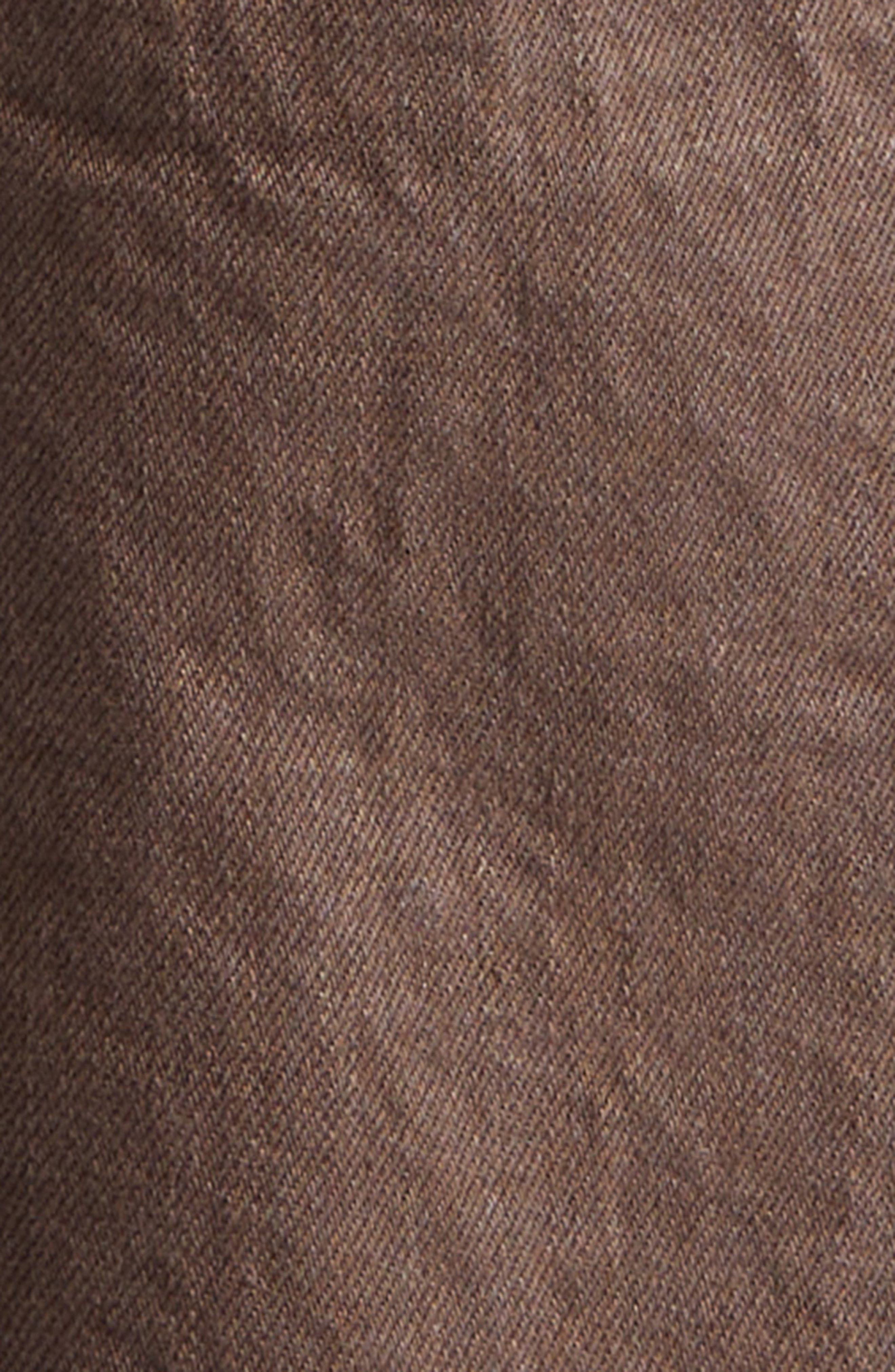 Sacai Belted Straight Leg Jeans in Brown at Nordstrom - 7