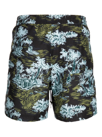 Carhartt graphic-print swim shorts outlook