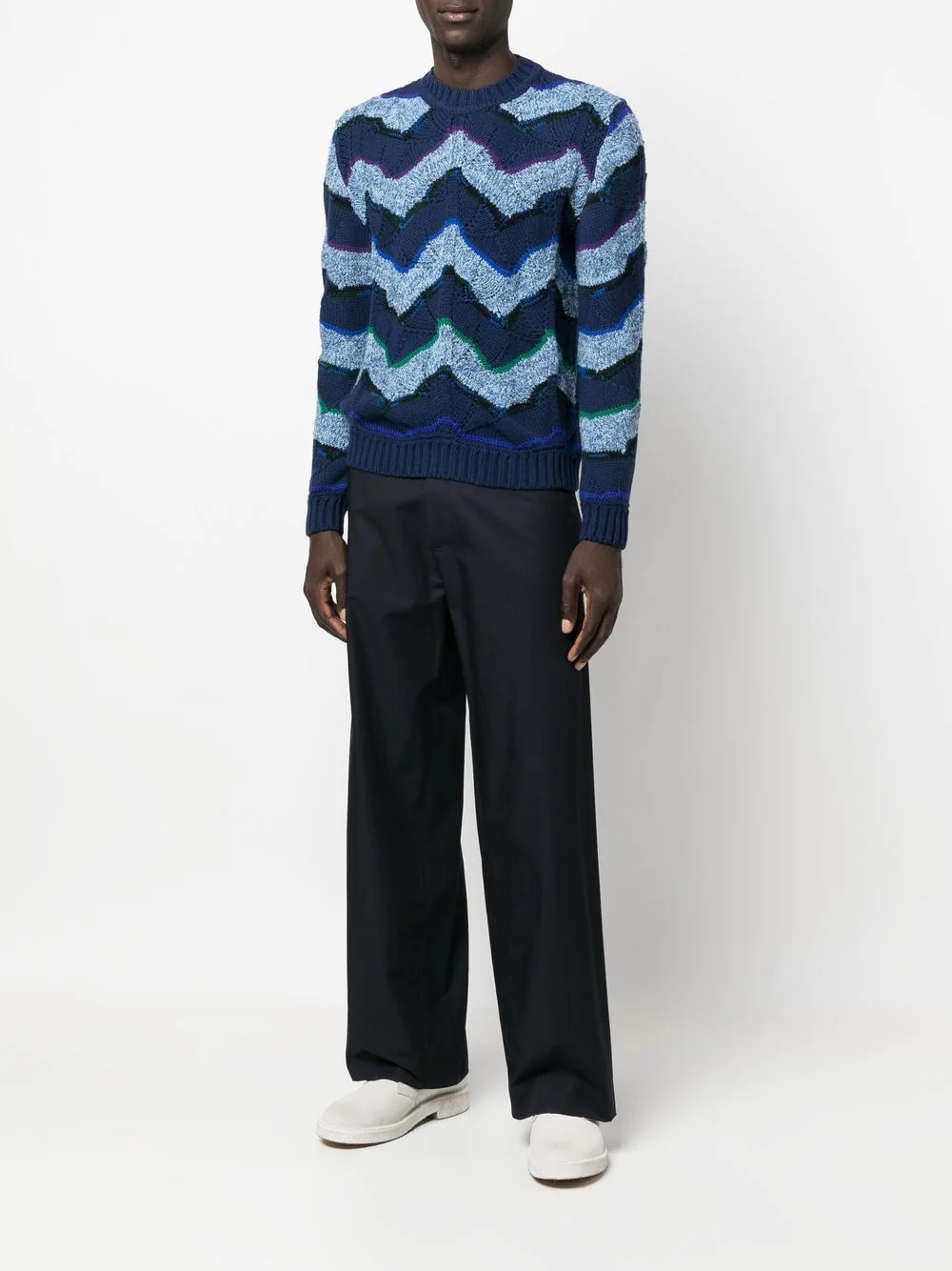 zig-zag knitted jumper - 2