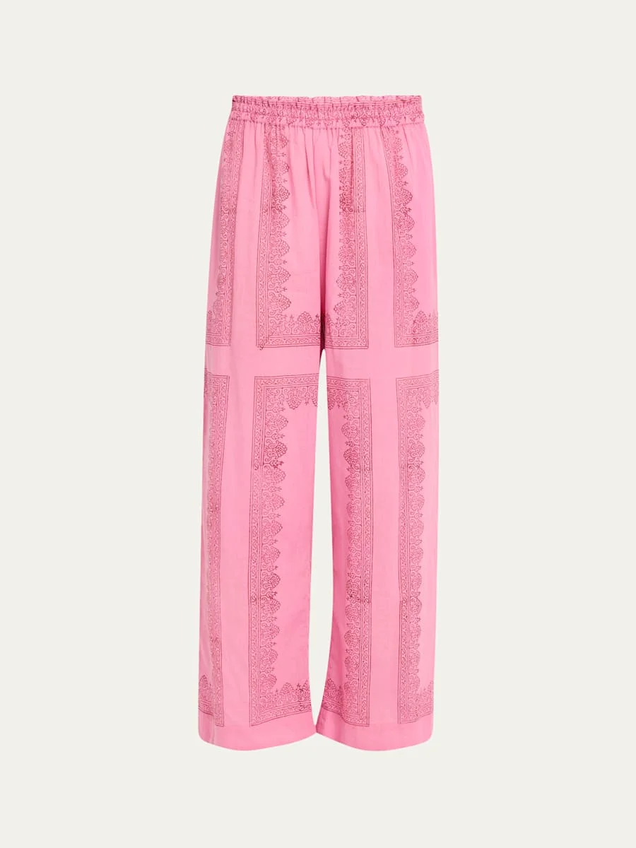 Otto Fuchsia Tile Pants - 1