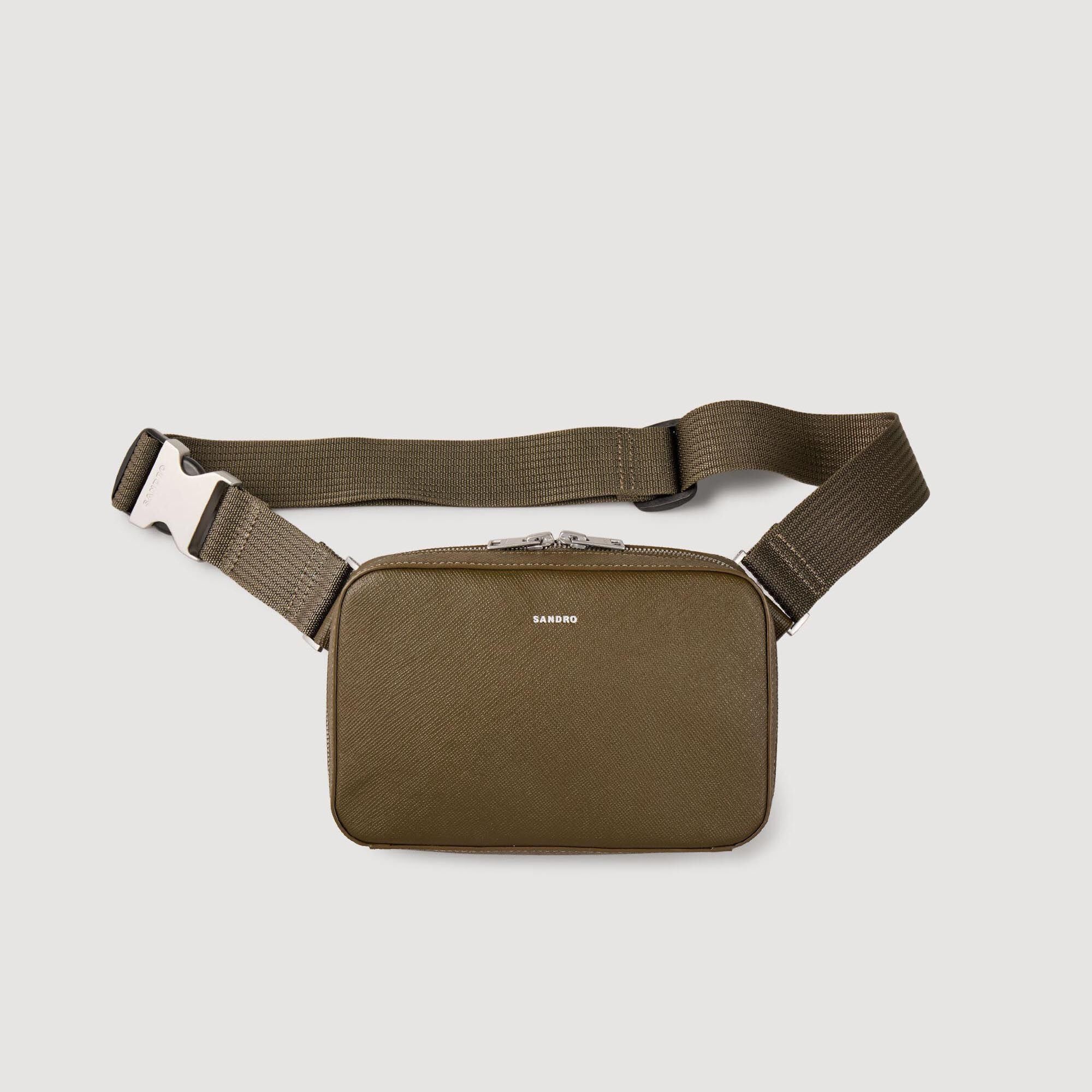 SMALL RECONSTITUED LEATHER BAG - 5