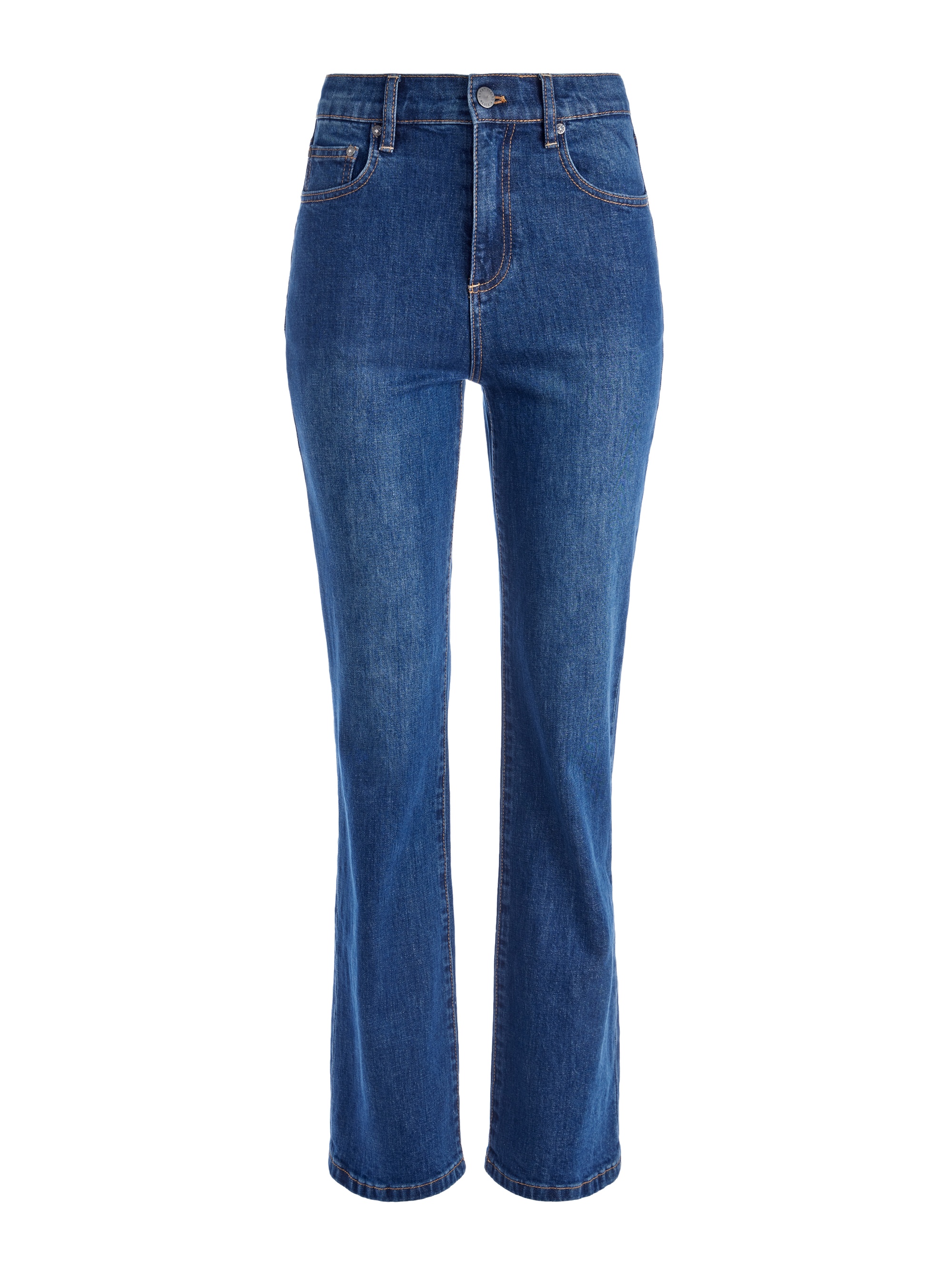 AMAZING HIGH RISE STRAIGHT FULL LENGTH JEAN - 1