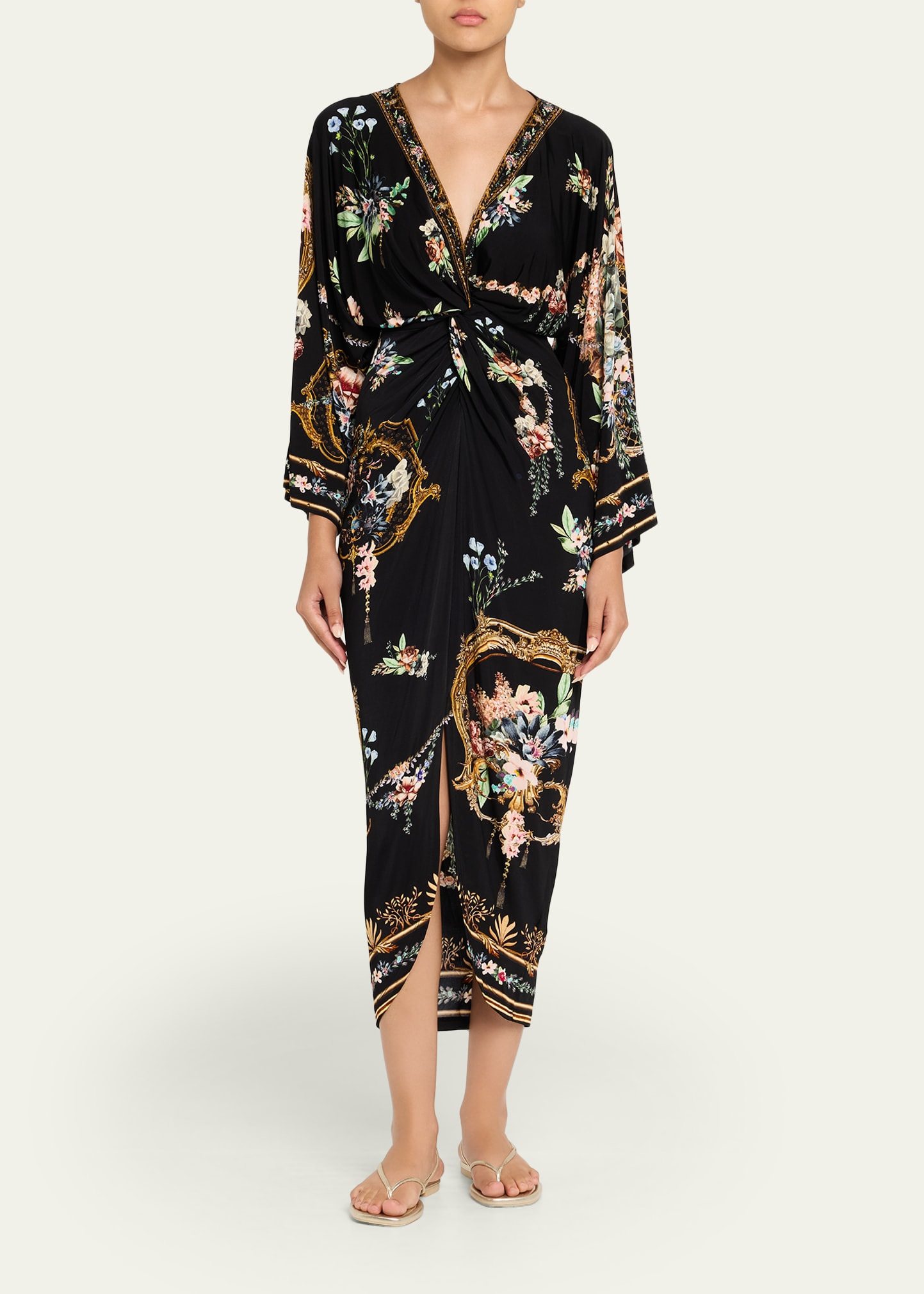 Noble Endeavours Long Split-Front Twist Dress - 2