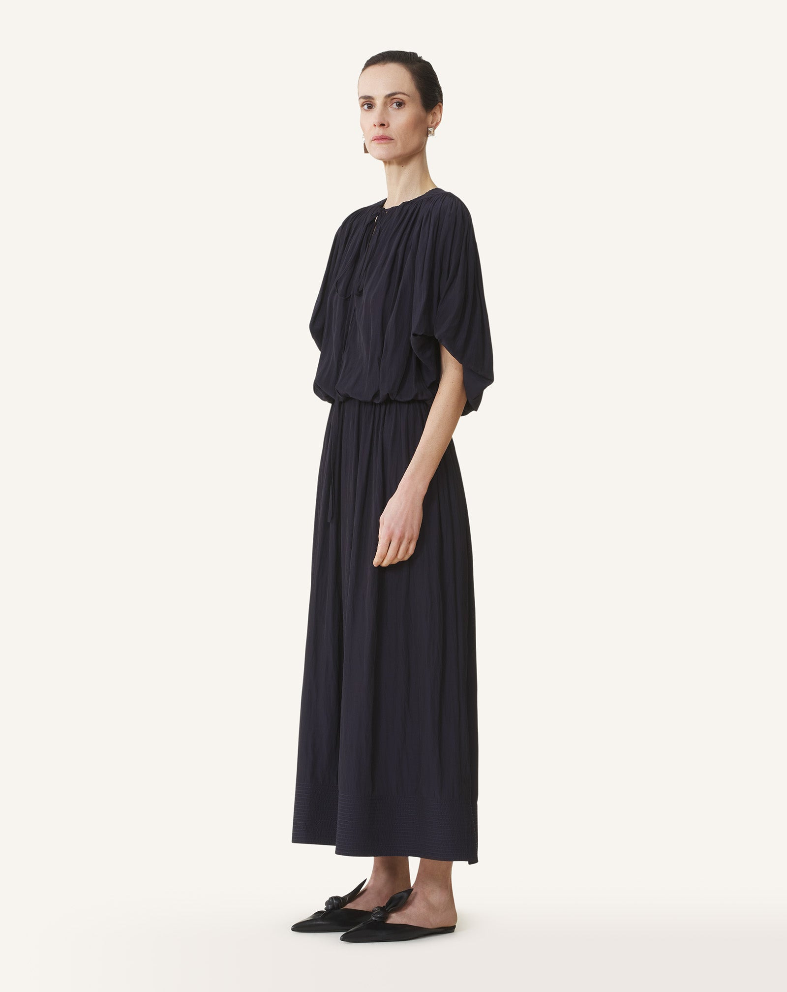 PUFF-SLEEVE DRESS - 3