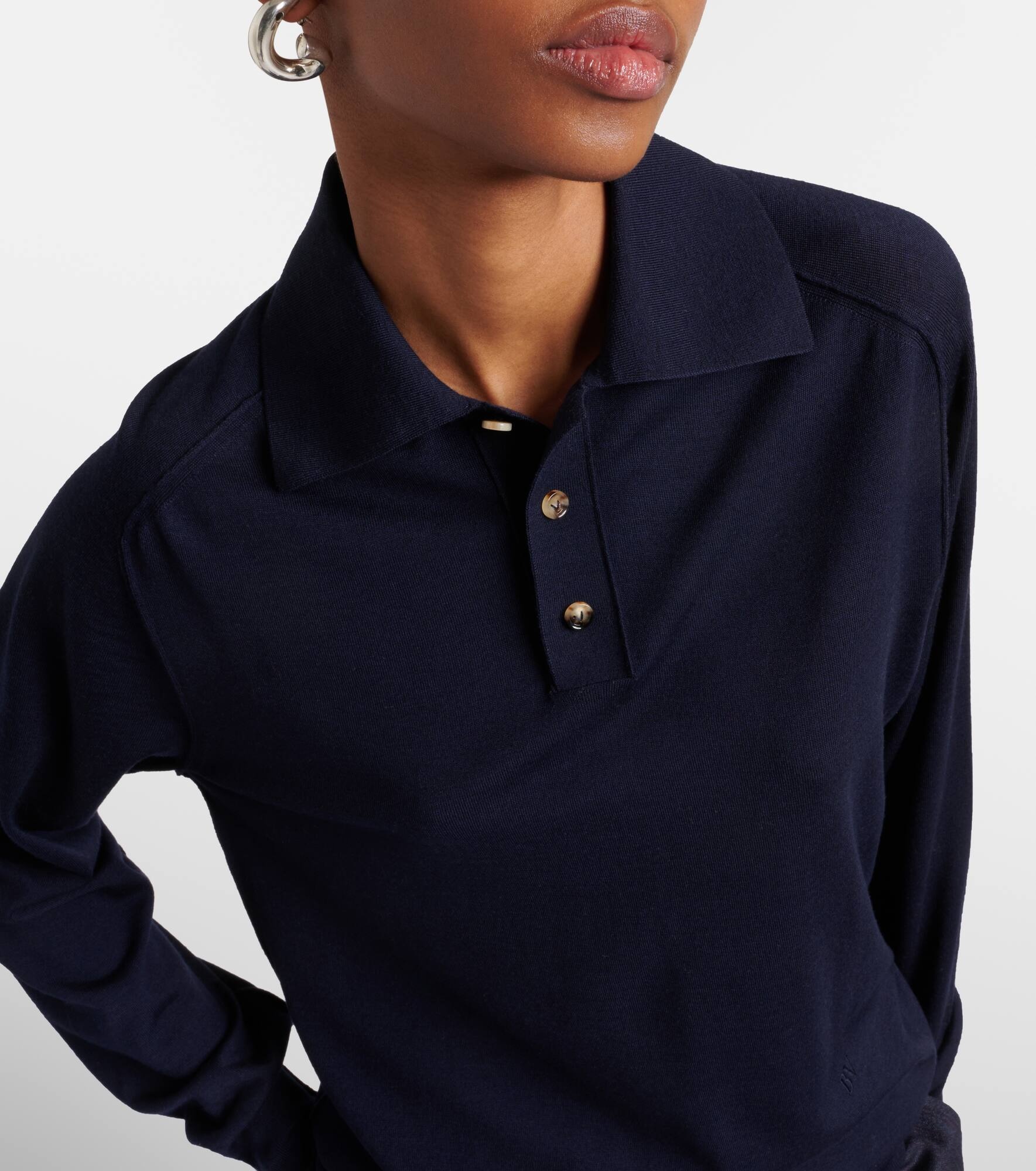 Wool polo sweater - 4