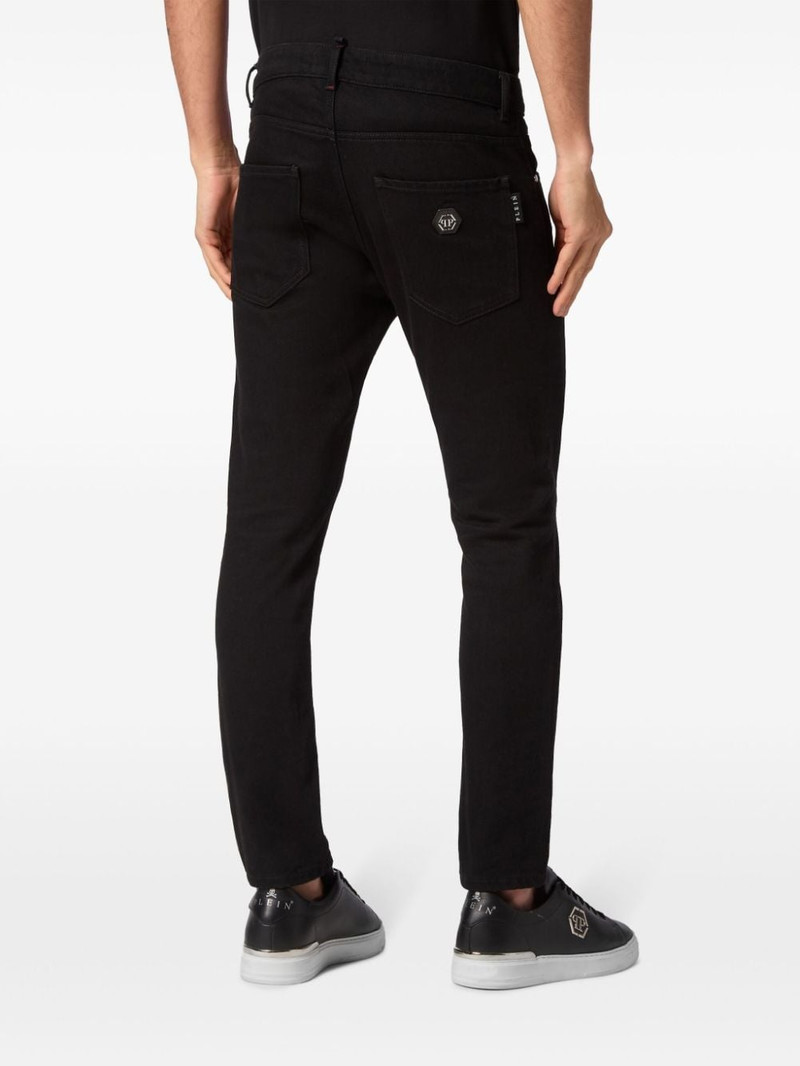 logo-plaque skinny-cut jeans 4