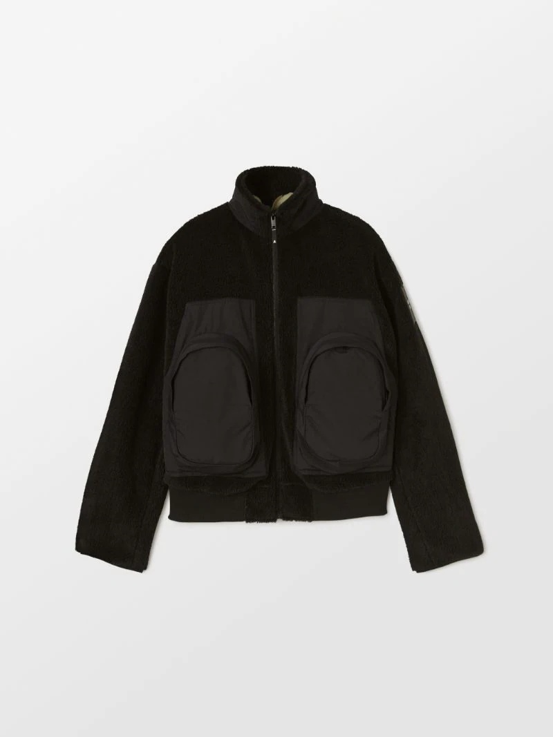 FLEECE PANEL JACKET - 1