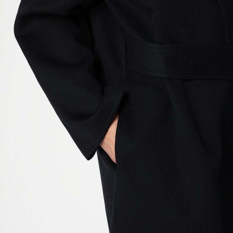 Loewe Black Wool And Cashmere Coat Women - 4