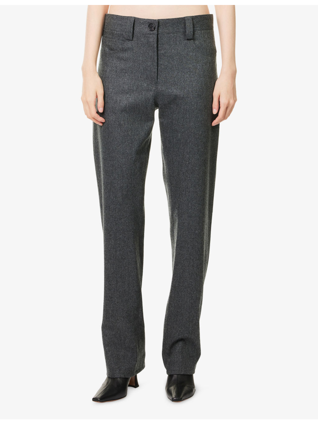 Callum Straight-Leg Stretch-Wool And Cashmere Trousers - 3