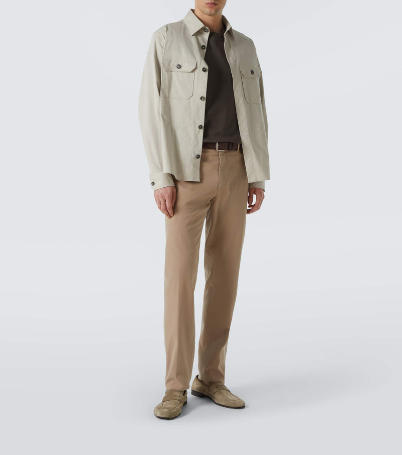 ZEGNA Cotton-blend slim pants outlook
