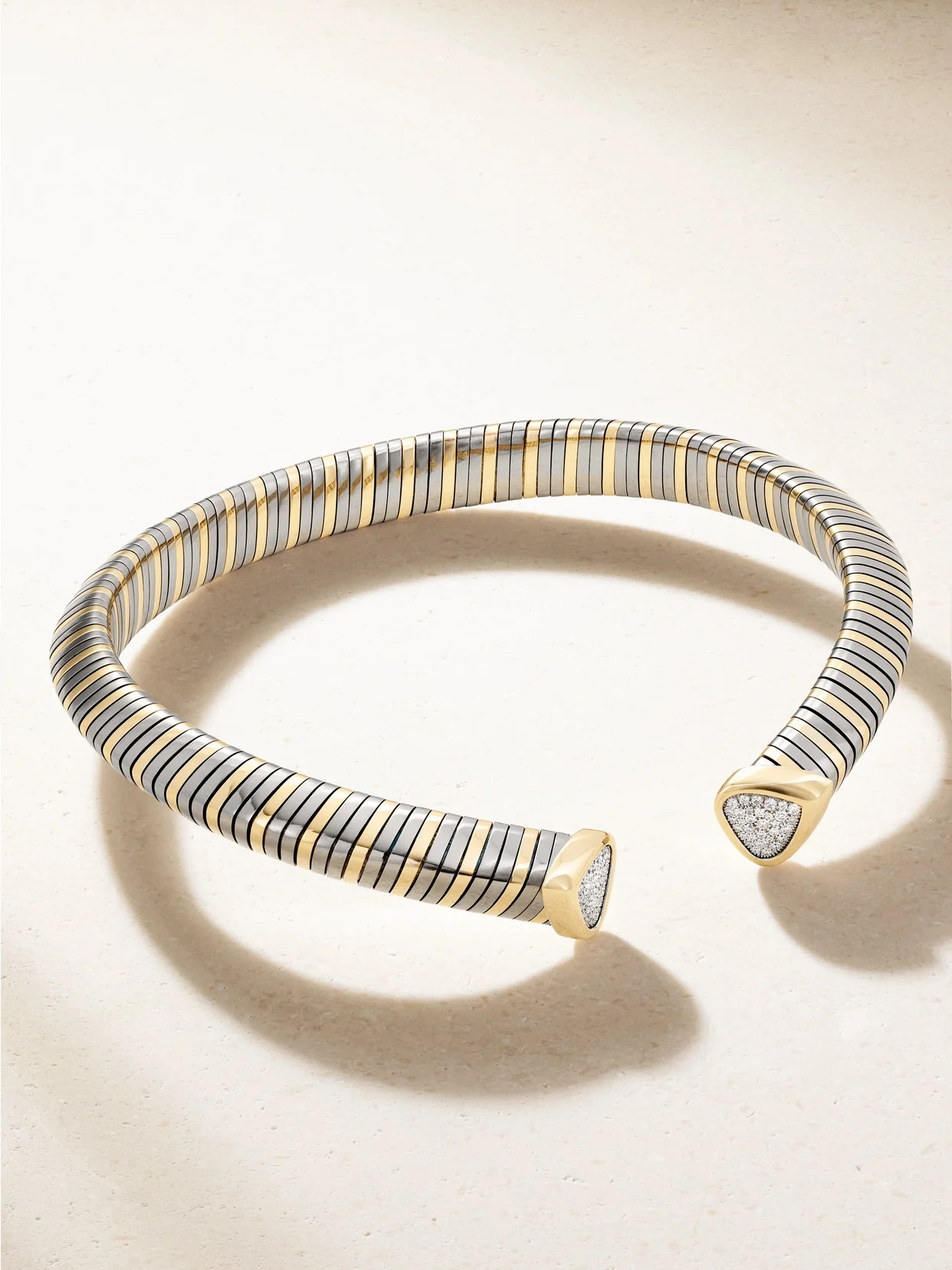 Trisola 18-karat Gold, Titanium And Diamond Necklace - 1