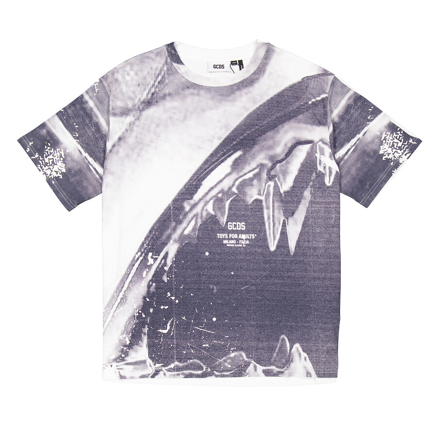 GCDS Morso Print Oversized Cotton T-Shirt - 5