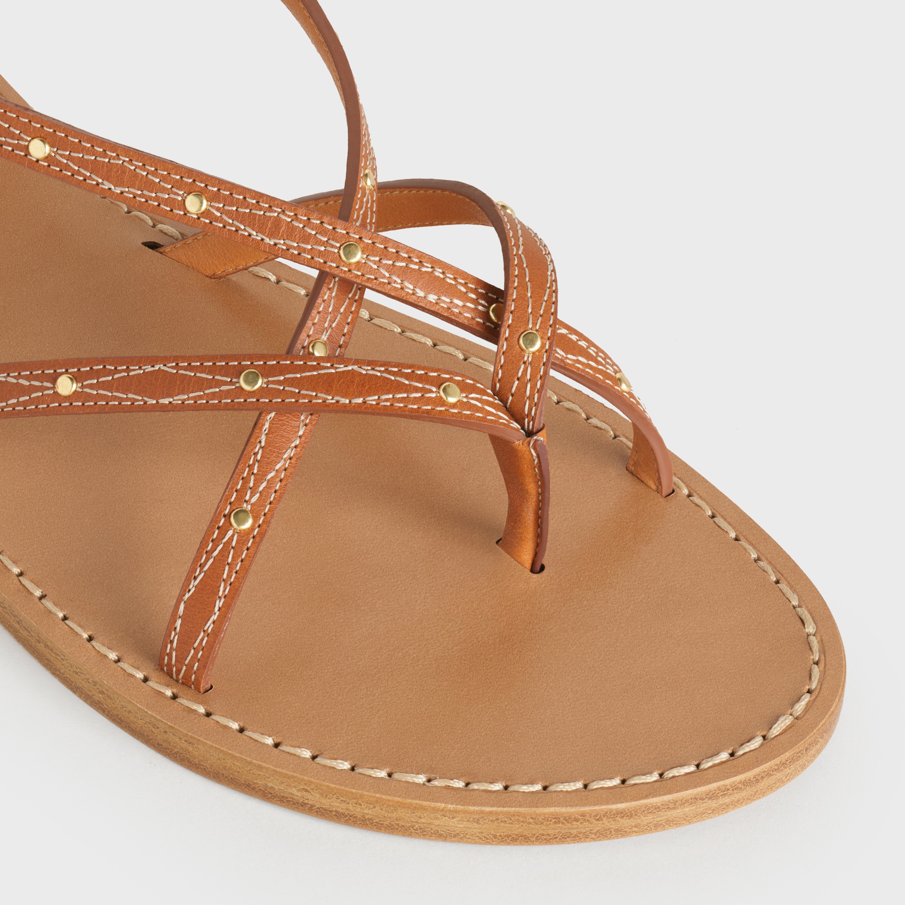 Taillat Flat Sandal in Calfskin - 4
