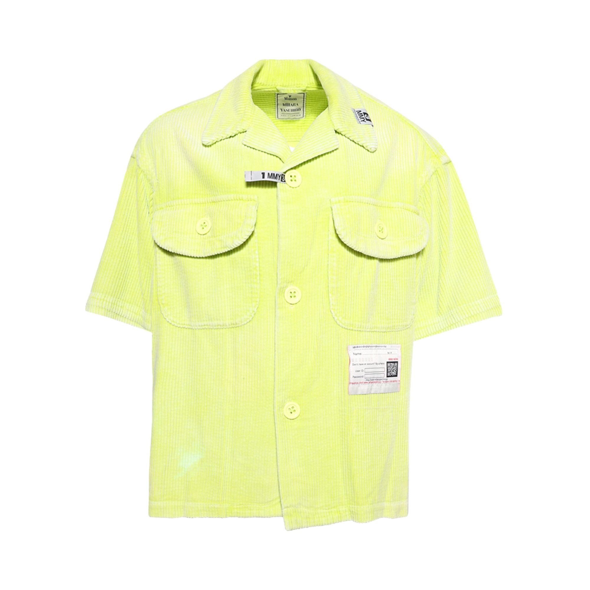 Maison Mihara Yasuhiro Amateur Sewn Short-Sleeve Shirt 'Yellow' - 1
