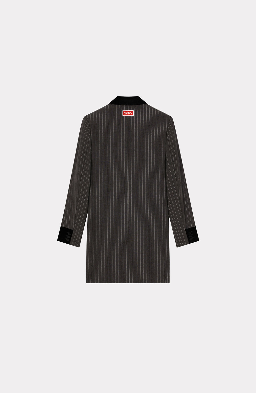 Striped woollen suit jacket - 2