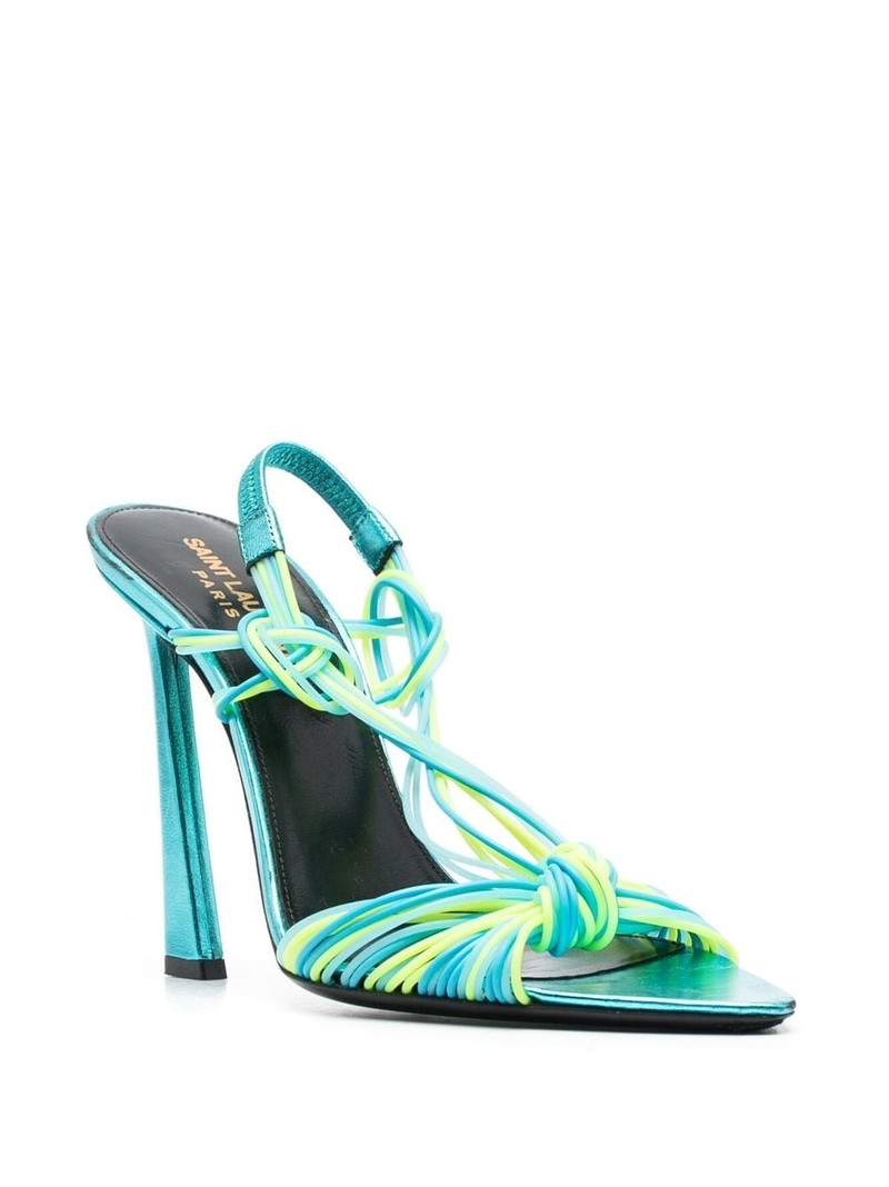 SAINT LAURENT Gippy 120mm knot-detail pumps outlook