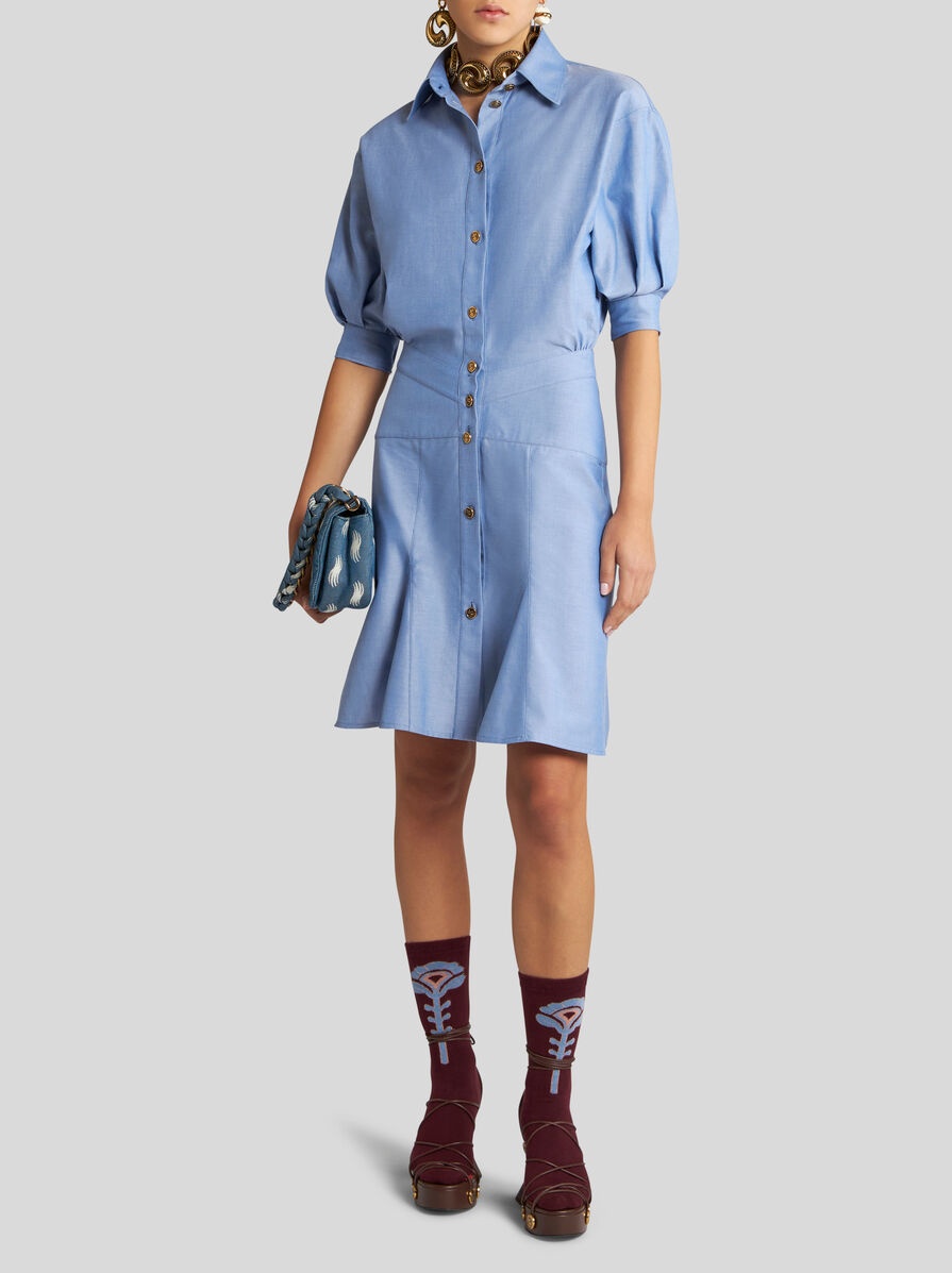 OXFORD COTTON SHIRT DRESS - 2