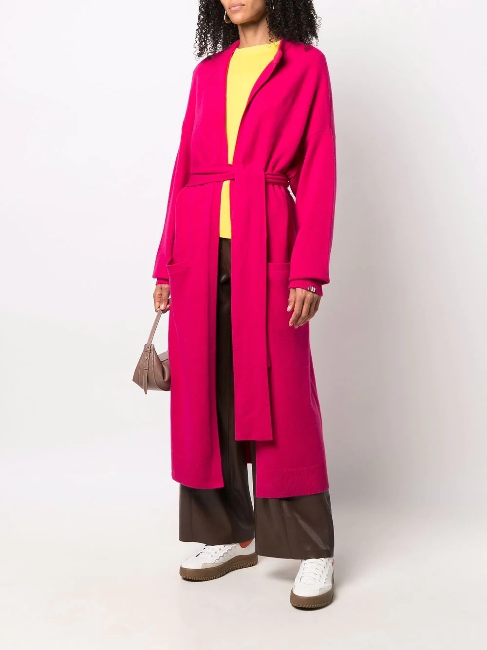 long cashmere wrap coat - 3