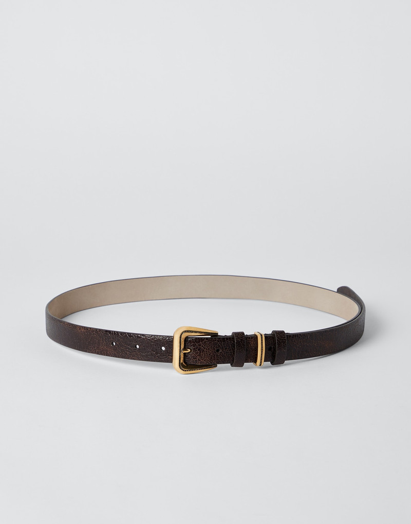Crack calfskin belt - 1