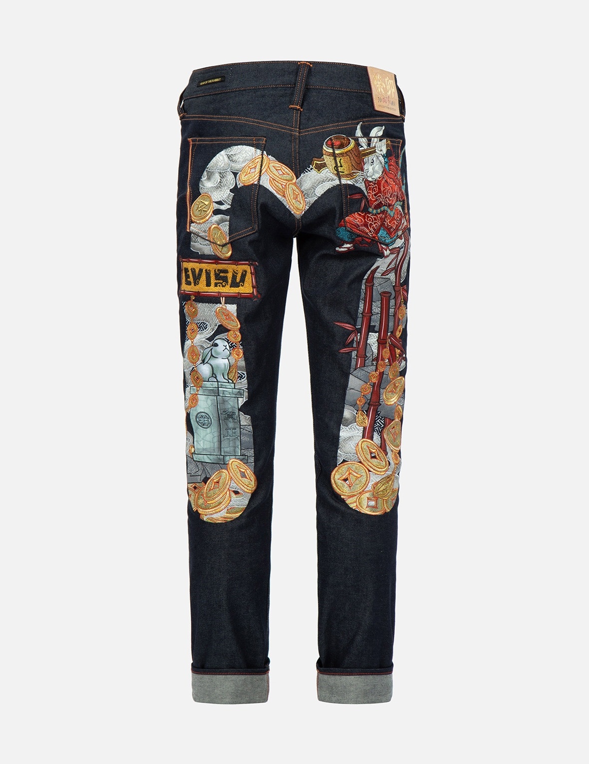 EVISU 2023 LIMITED EDITION “YEAR OF THE RABBIT” CARROT-FIT DENIM