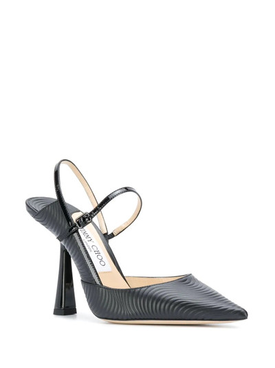 JIMMY CHOO Ray 100mm textured pumps outlook