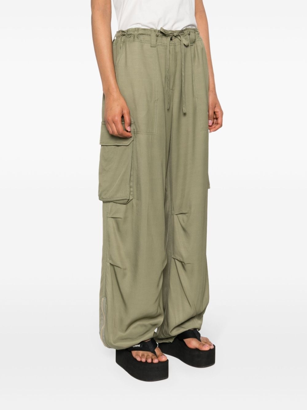 wide-leg cargo pants - 3