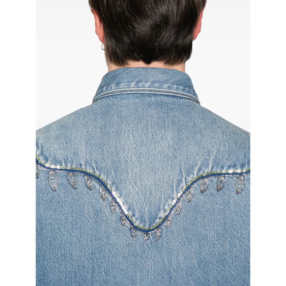 Valentino Blue Shirts Men - 2