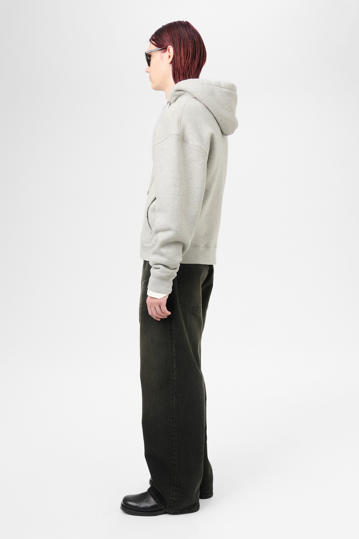 Rascal Hood Grey Melange Victory Fleece - 5