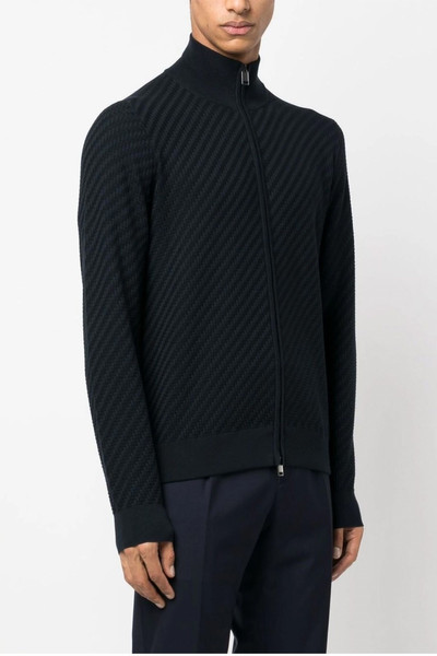 Brioni Braided knit cardigan outlook