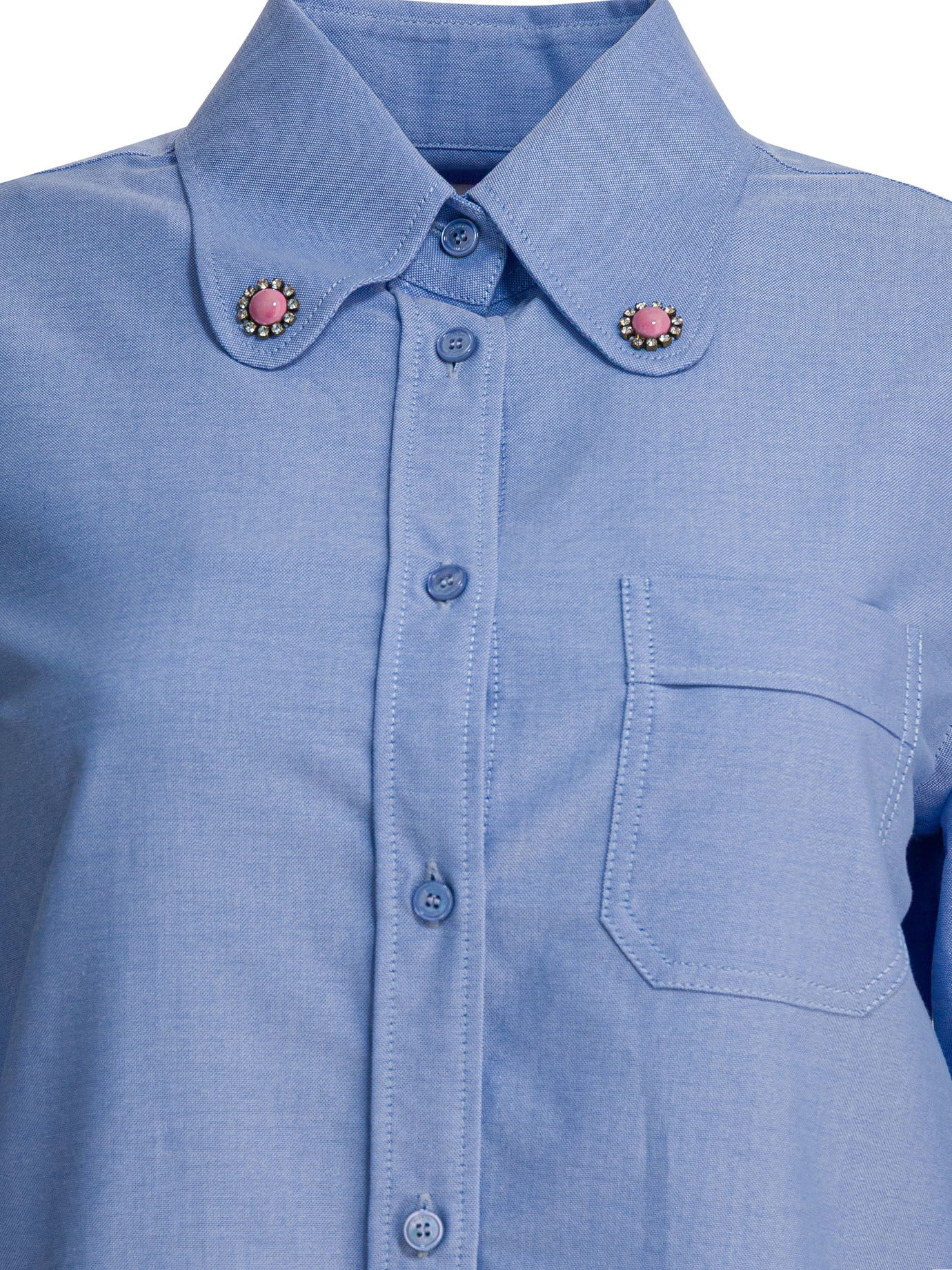 Valentino Shirt With Embellished Collar - 3