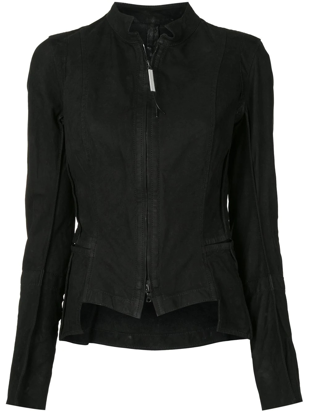 asymmetric hem fitted jacket - 1