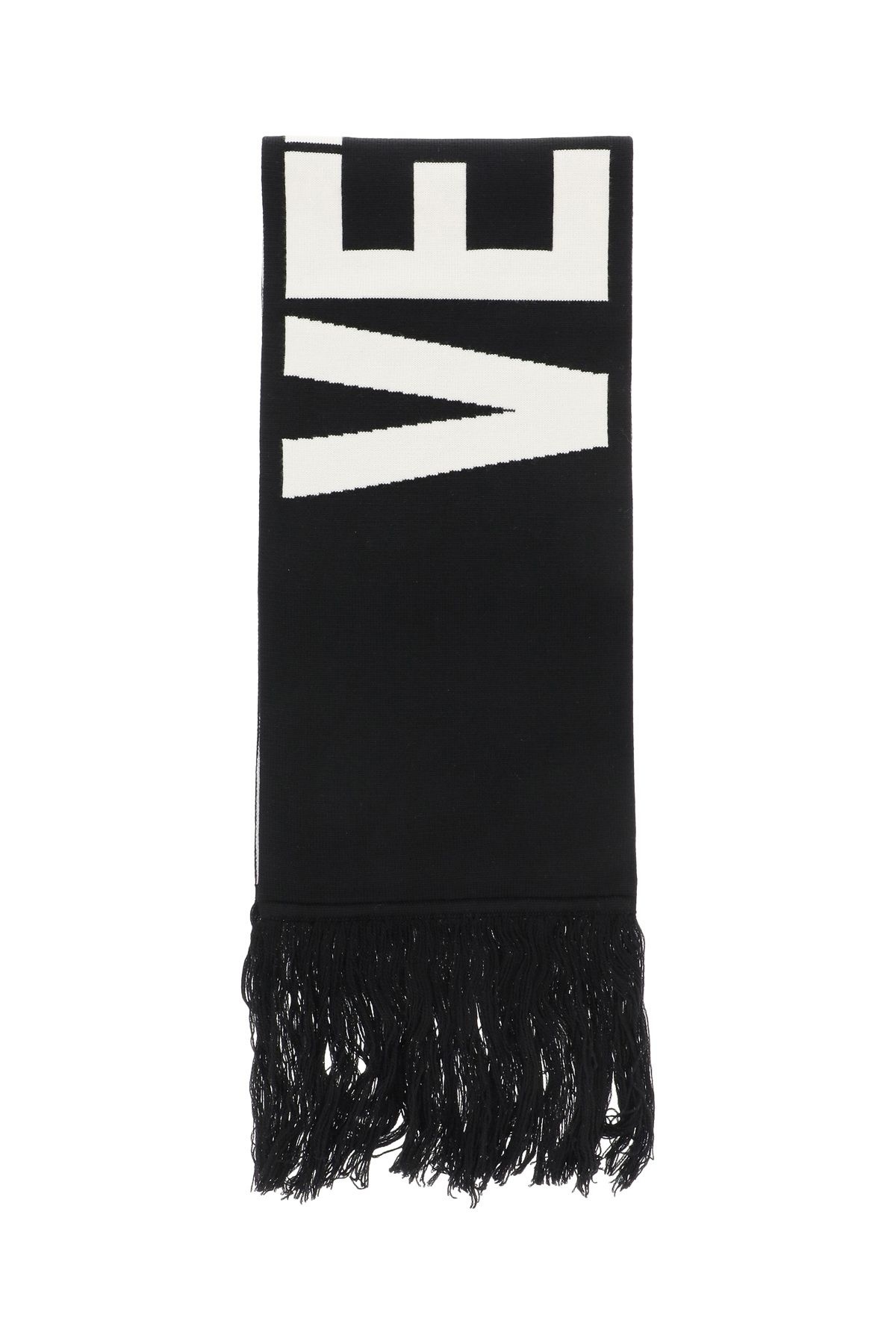 REVERSIBLE SCARF WITH MAXI LOGO - 1