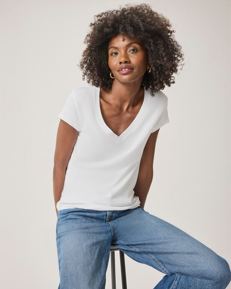 Splendid Faye V-Neck Tee outlook