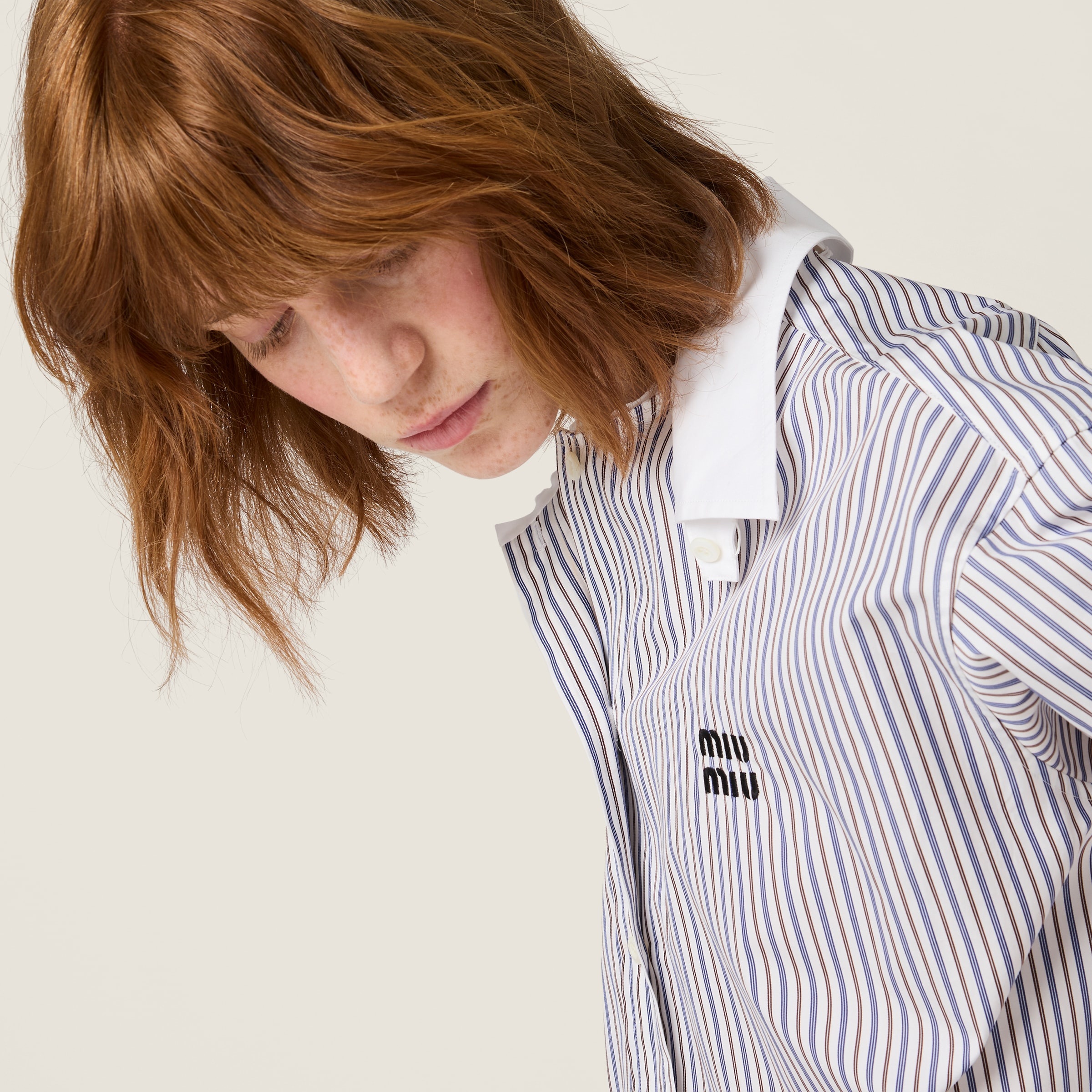 Striped poplin shirt - 4