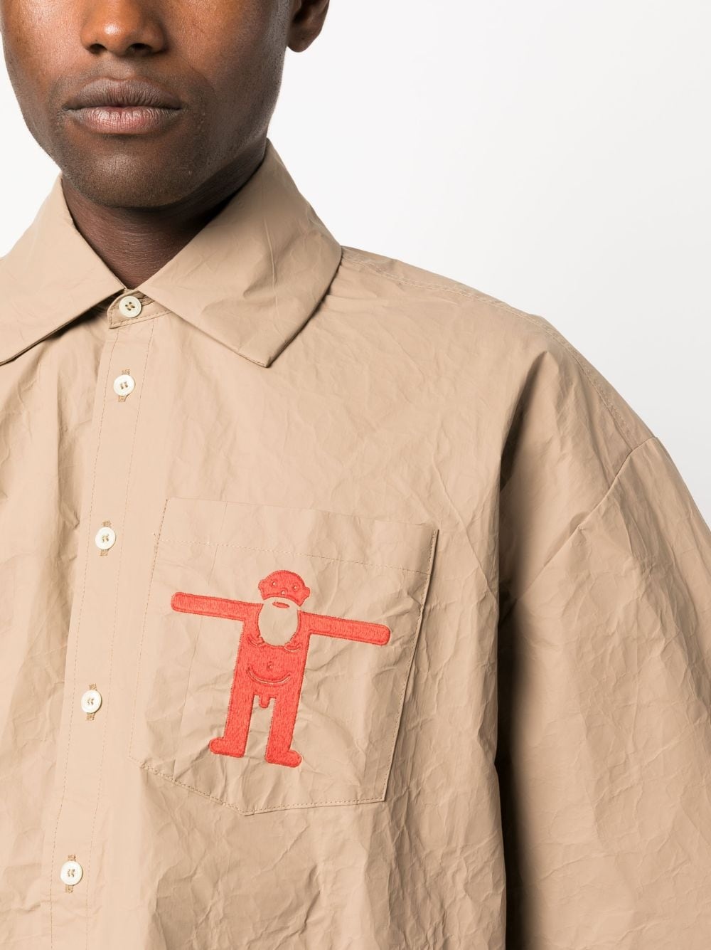 Star logo-print oversize shirt - 5