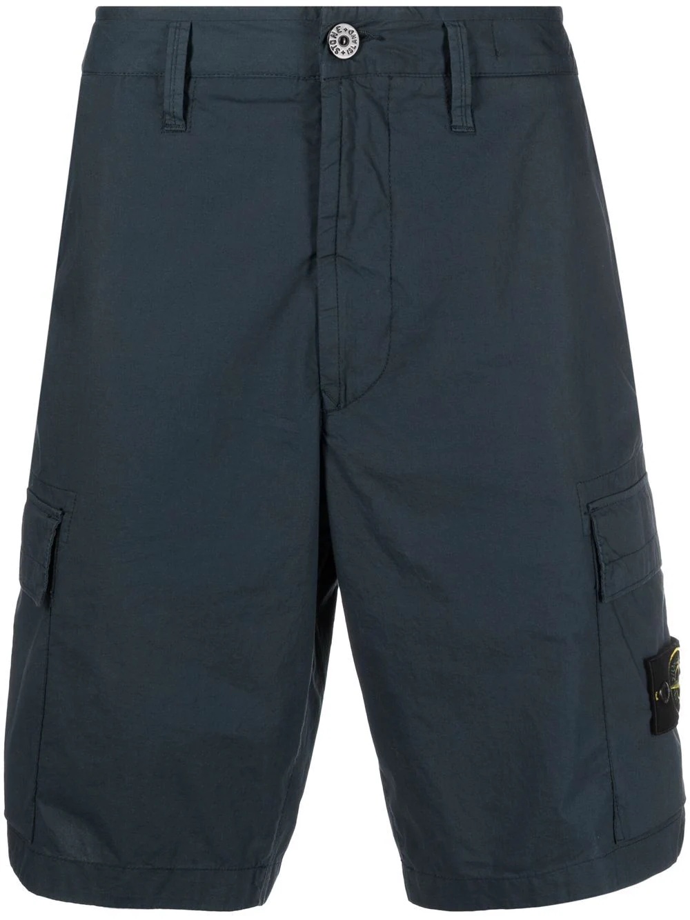 Compass logo-patch cargo shorts - 1