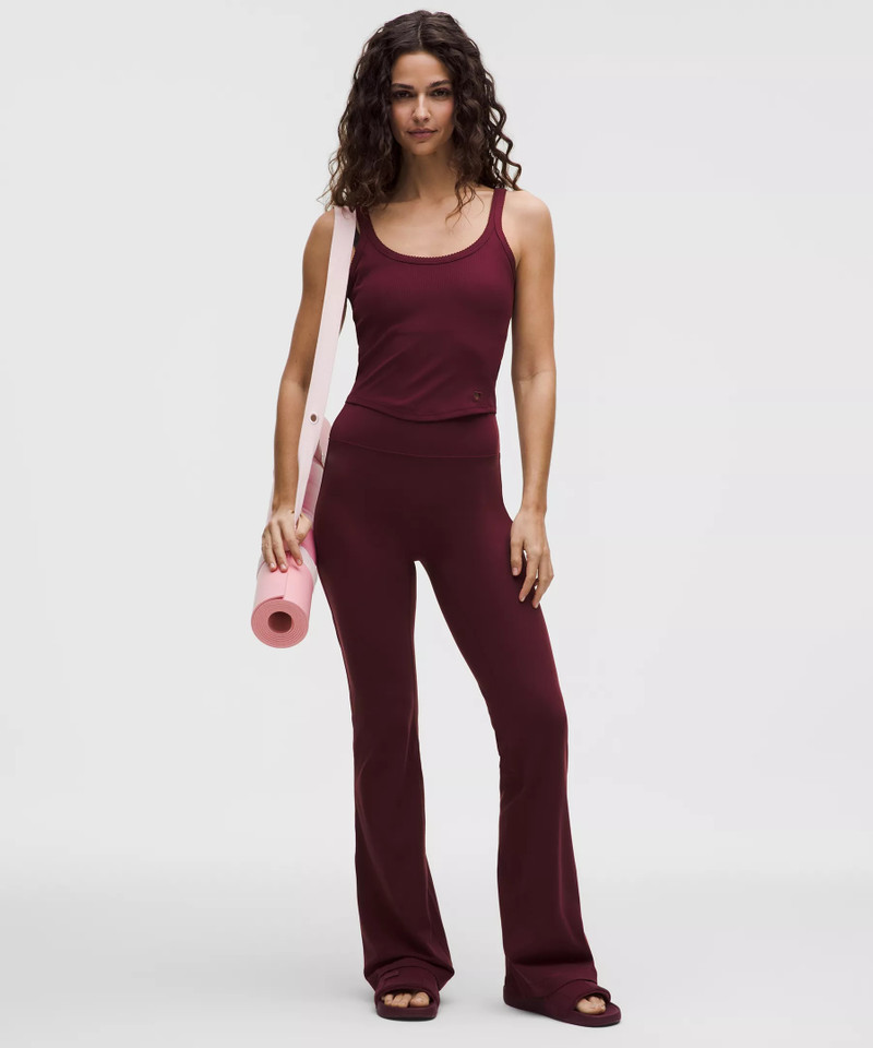 Nulu Ribbed Cropped Tank Top *Heart 3