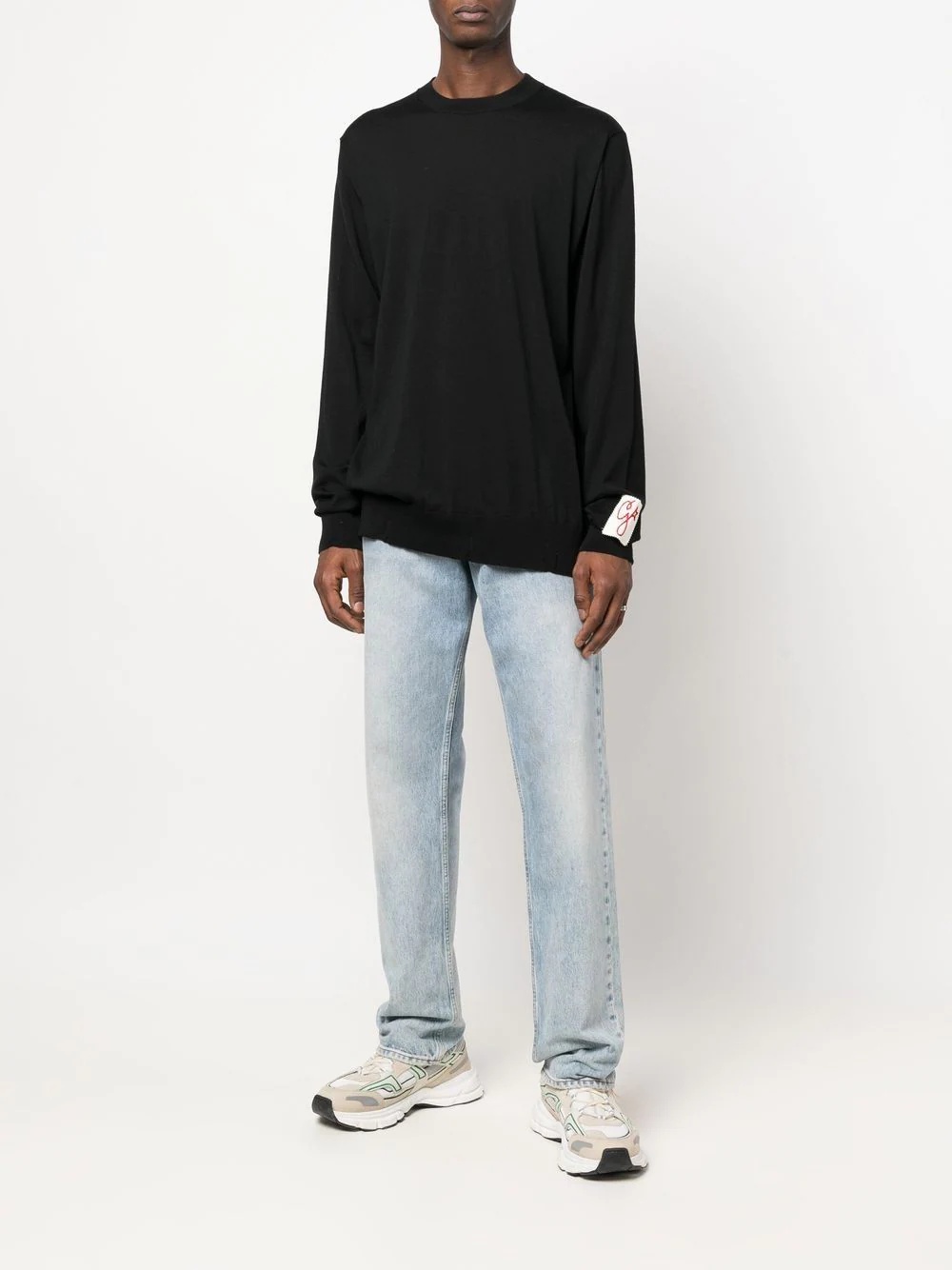 crew-neck virgin wool jumper - 2