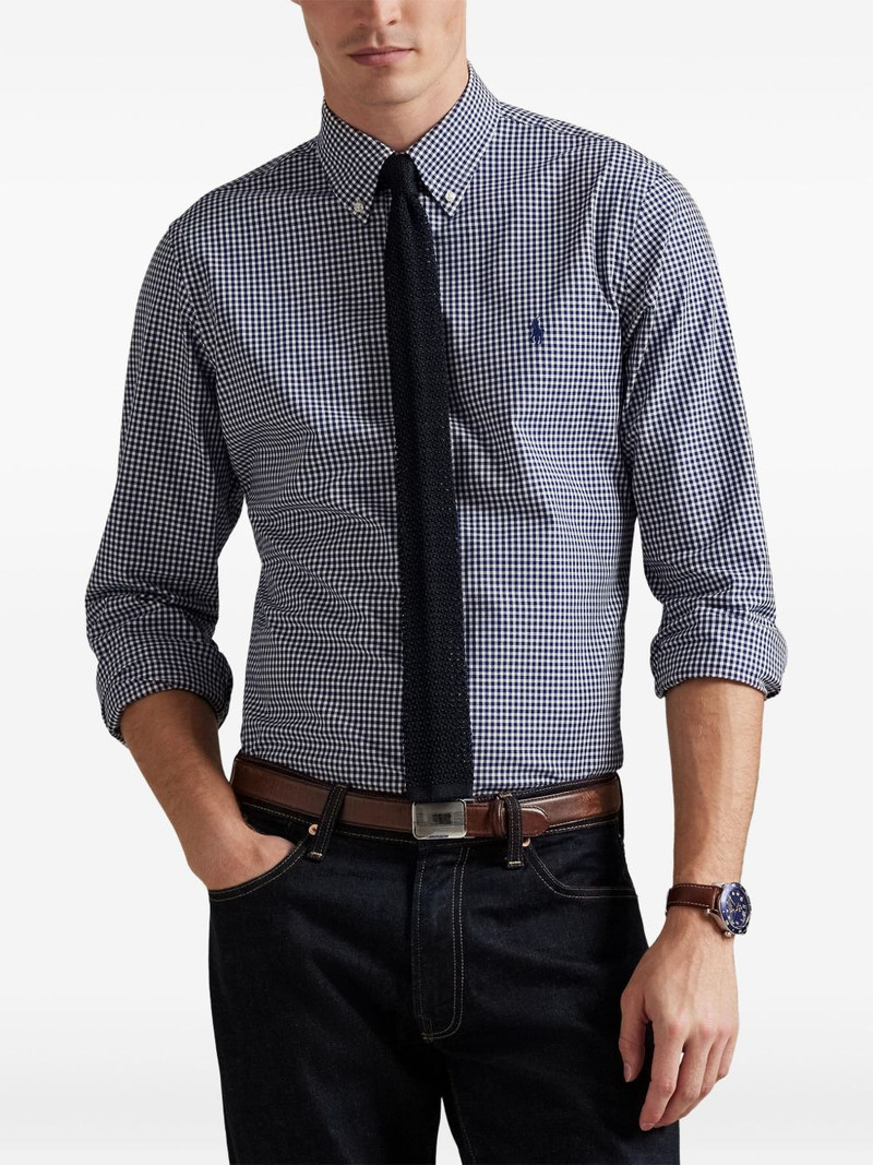 gingham long-sleeved shirt 3