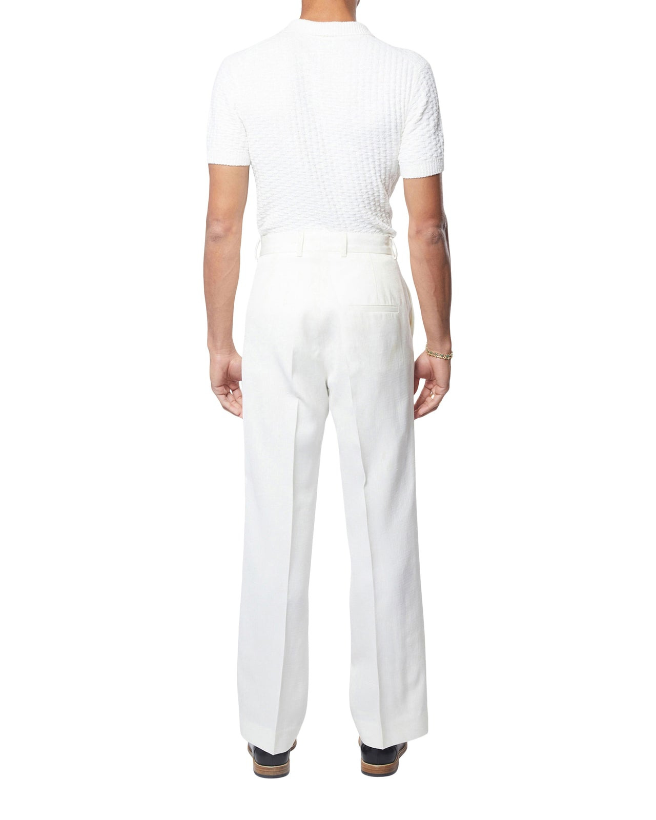 White Wool Tailoring Trousers | Casablanca Paris - 4